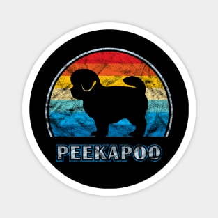 Peekapoo Vintage Design Dog Magnet